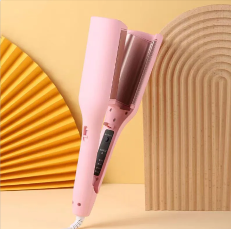 French Deep V Hair Curler – 32MM Big Wave &amp; Water Ripple Curling Iron