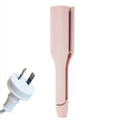 French Deep V Hair Curler – 32MM Big Wave &amp; Water Ripple Curling Iron