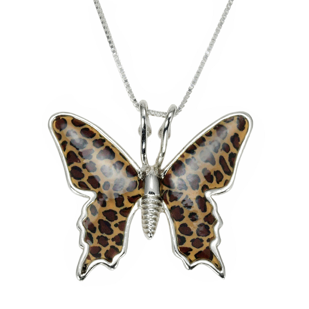 Elegant Butterfly Silver Charm