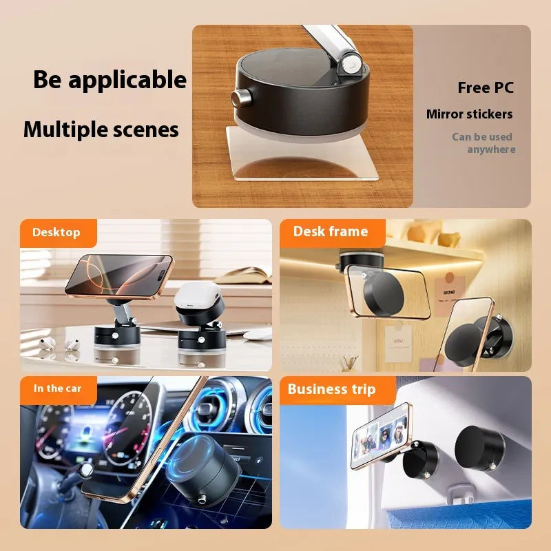 Dual-Magnet Retractable Phone Mount