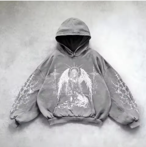 City Pulse Y2K Hooded Sweatshirt