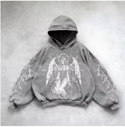 City Pulse Y2K Hooded Sweatshirt