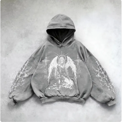 City Pulse Y2K Hooded Sweatshirt