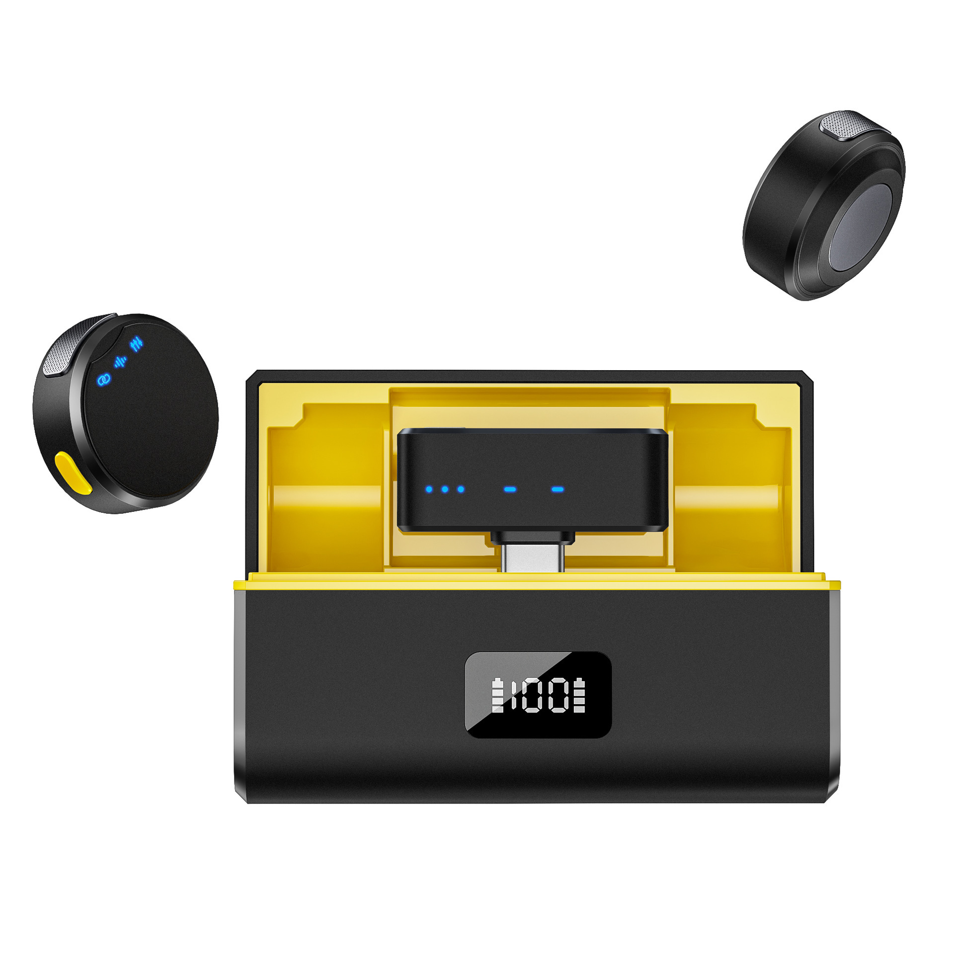Clip-On Collar Mic with Charger Case