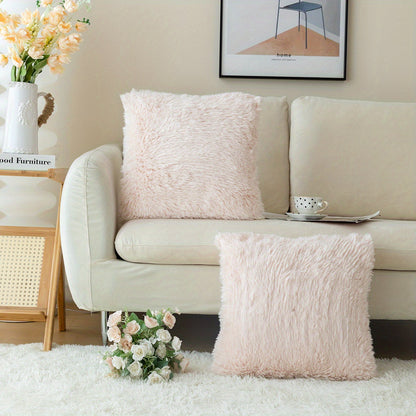 Chic Plush Faux Fur Pillow Covers