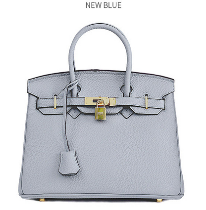 Platinum Lychee Cowhide Purse for Women
