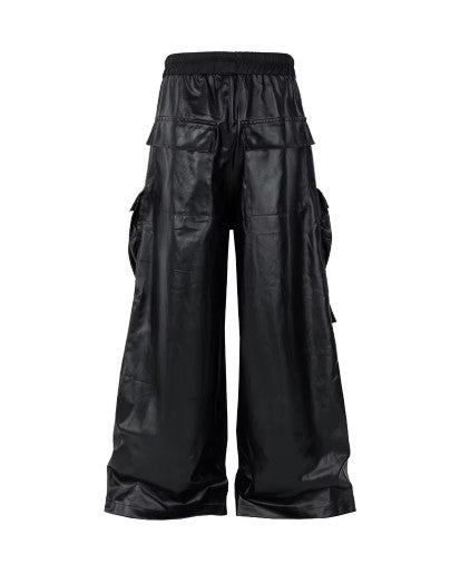 Matte Black Utility Trousers