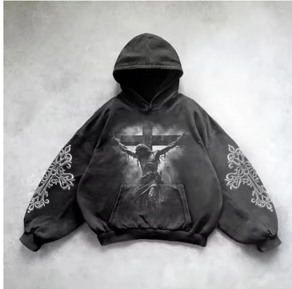 City Pulse Y2K Hooded Sweatshirt
