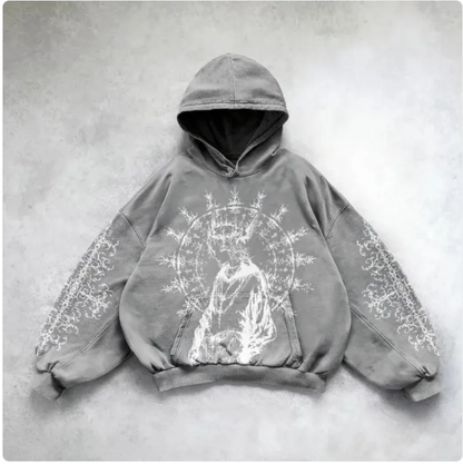 City Pulse Y2K Hooded Sweatshirt