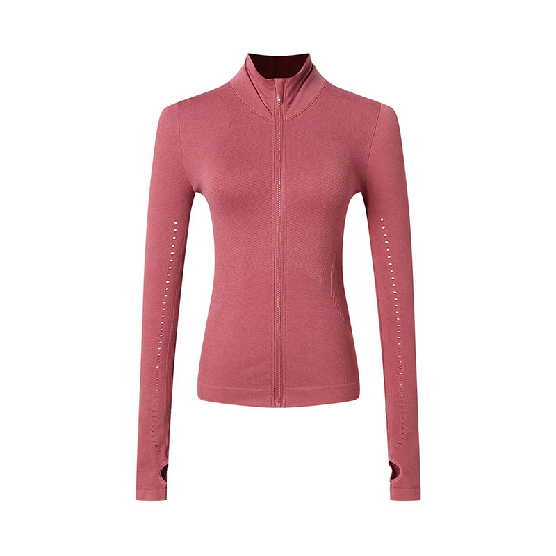 Athletic Zip-Up Yoga Jacket for Women