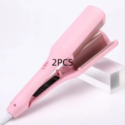French Deep V Hair Curler – 32MM Big Wave &amp; Water Ripple Curling Iron
