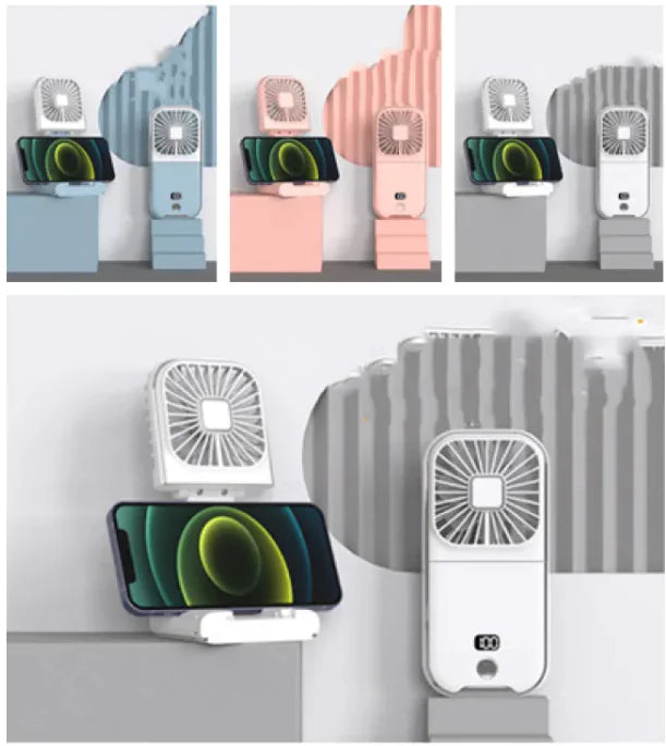 Compact Dual-Mode Cooling Fan, USB Charged