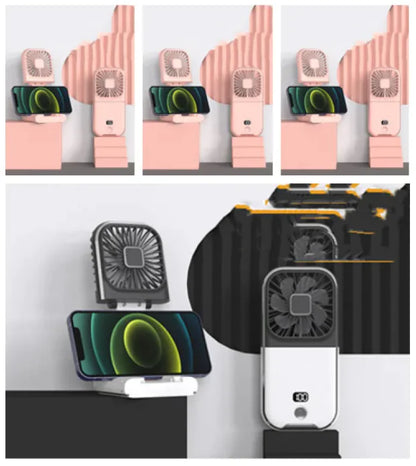 Compact Dual-Mode Cooling Fan, USB Charged