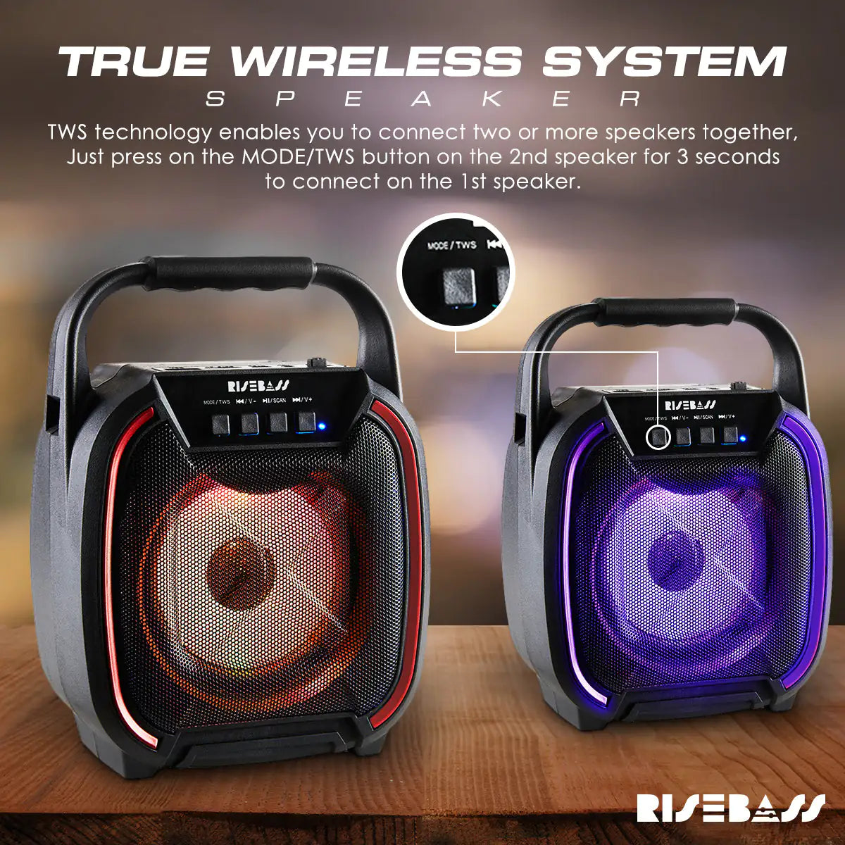 Portable 600W TWS Bluetooth Speaker