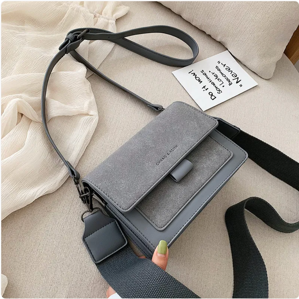 Broad Strap Square Crossbody