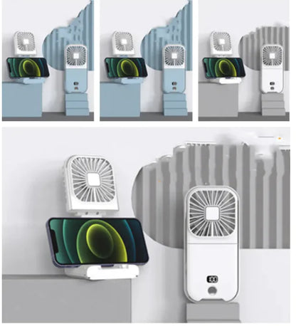 Compact Dual-Mode Cooling Fan, USB Charged