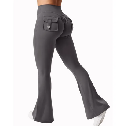 Chic High-Rise Cargo Sweatpants