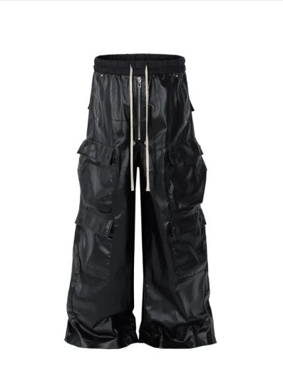 Matte Black Utility Trousers