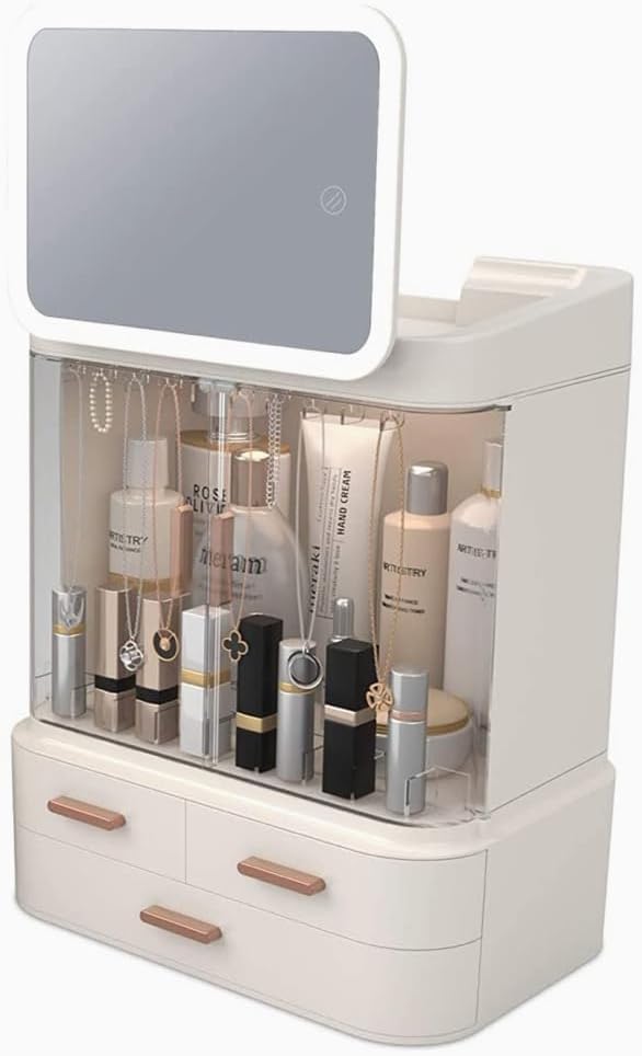 Illuminated Vanity Makeup Organizer