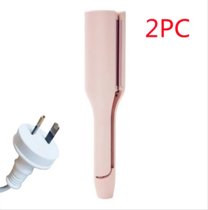 French Deep V Hair Curler – 32MM Big Wave &amp; Water Ripple Curling Iron
