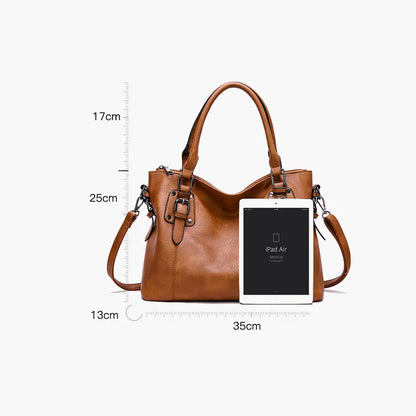 Vintage Elegance Shoulder Bag - High Capacity