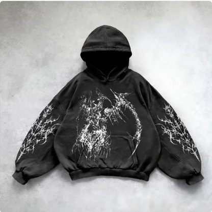 City Pulse Y2K Hooded Sweatshirt