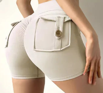 SleekFit Pocket Yoga Shorts