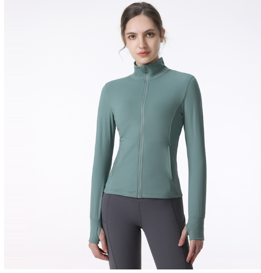 Athletic Zip-Up Yoga Jacket for Women