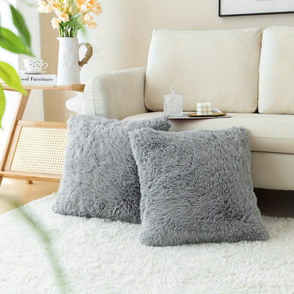 Chic Plush Faux Fur Pillow Covers