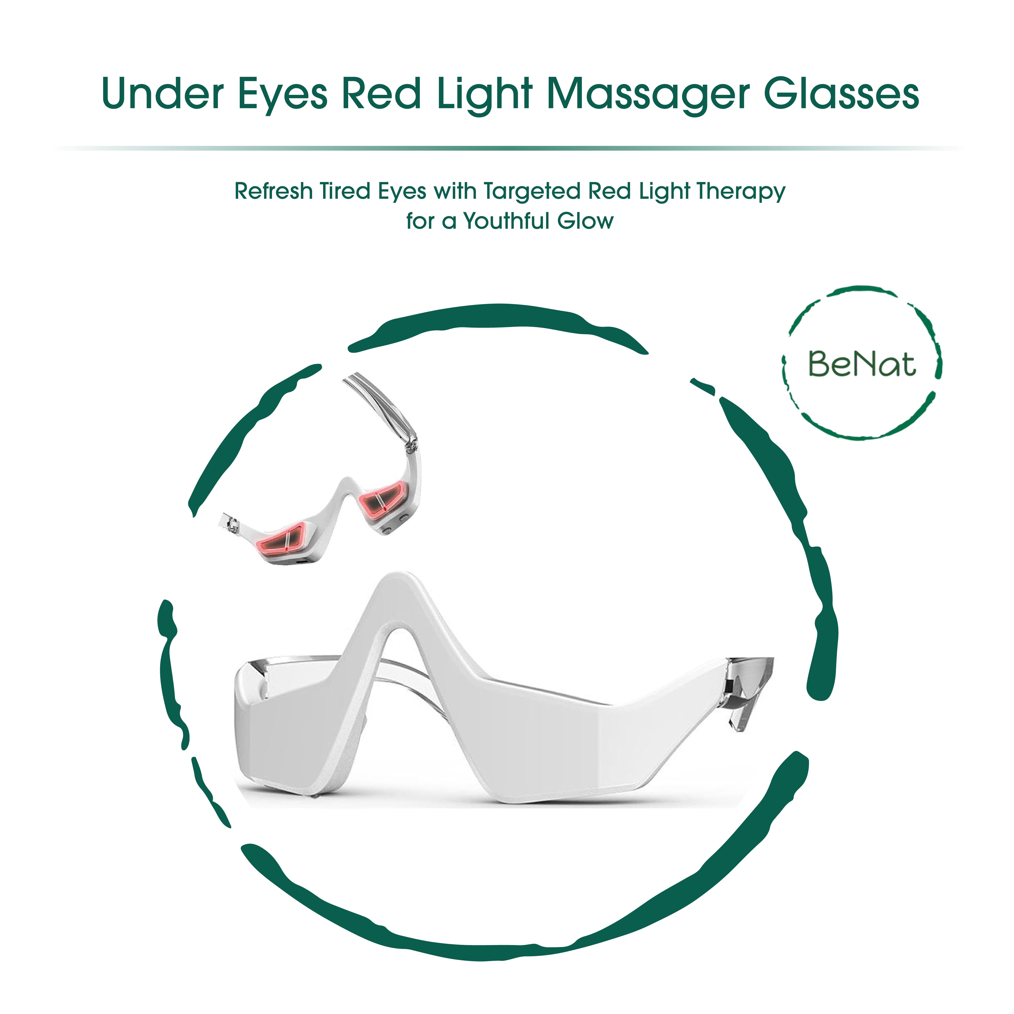 BrightEyes Red Light Under-Eye Therapy Massager