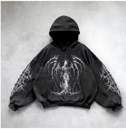 City Pulse Y2K Hooded Sweatshirt