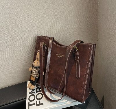 Vintage Spacious Shoulder Tote