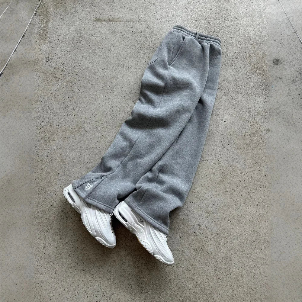 Flexi-Waist Zippered Sweatpants
