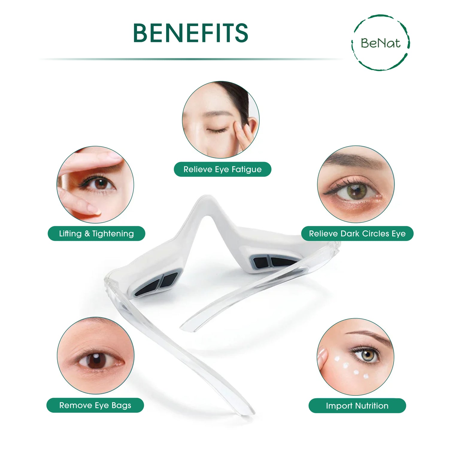 BrightEyes Red Light Under-Eye Therapy Massager