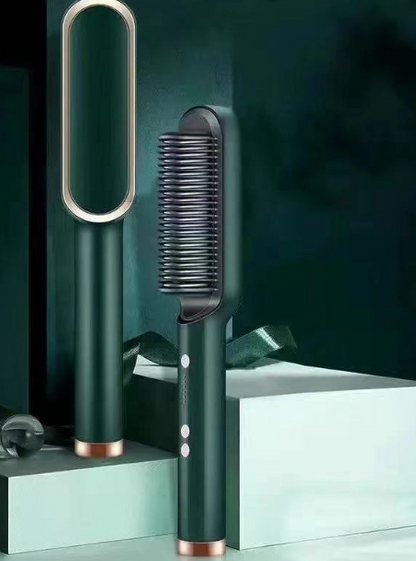 Dual-Use Horn Comb for Straightening and Curling Hair