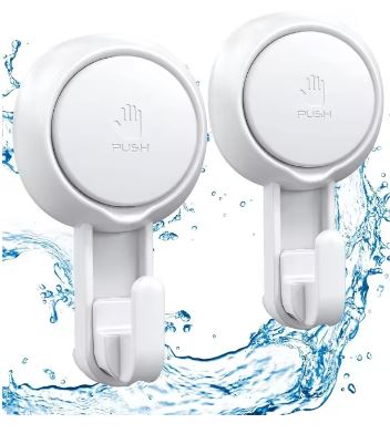 Secure Grip Bathroom Hooks