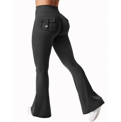 Chic High-Rise Cargo Sweatpants