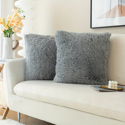 Chic Plush Faux Fur Pillow Covers