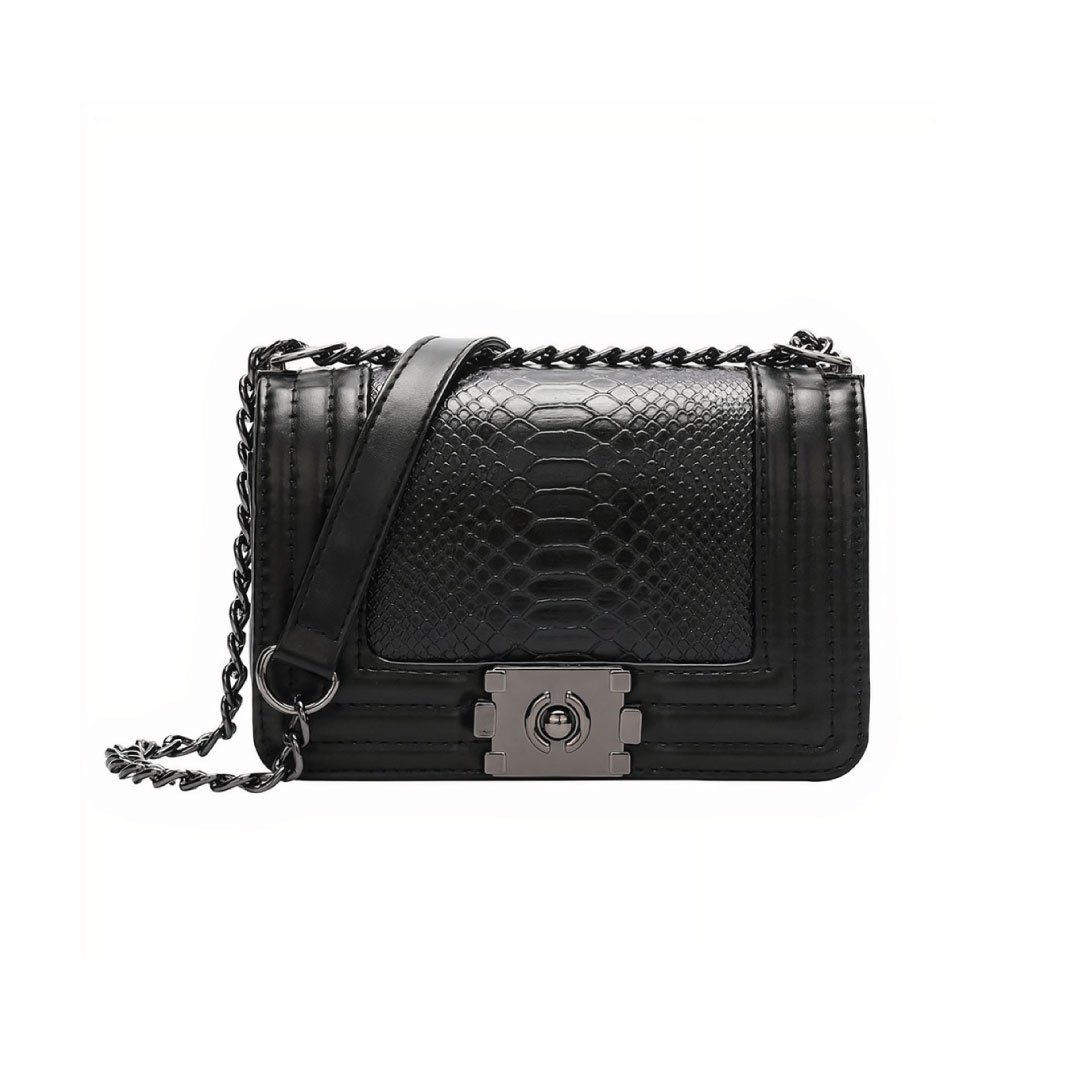 Vega Python Shoulder Bag