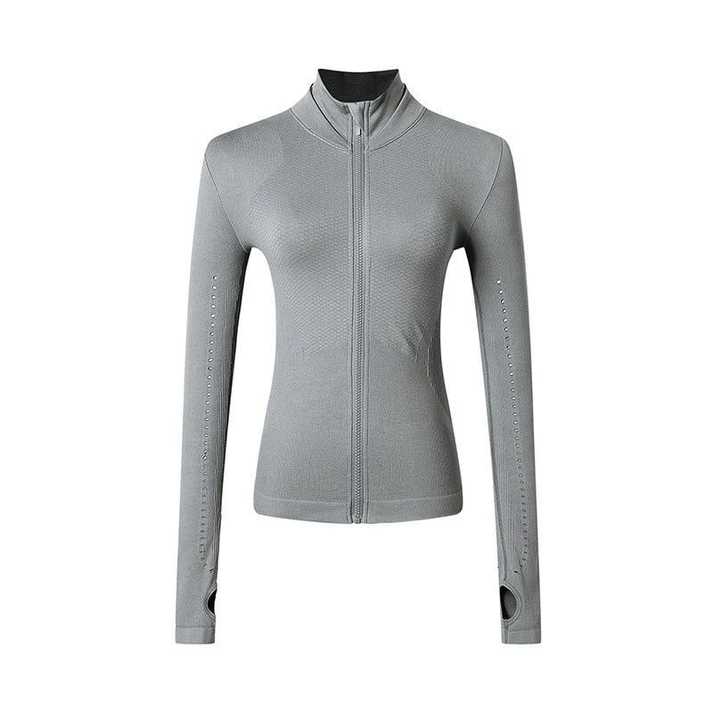 Athletic Zip-Up Yoga Jacket for Women