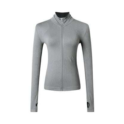 Athletic Zip-Up Yoga Jacket for Women