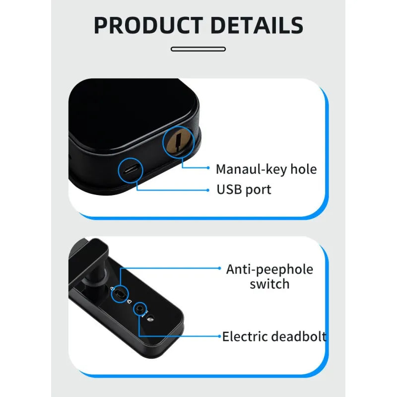TimberView Smart Fingerprint &amp; Camera Lock