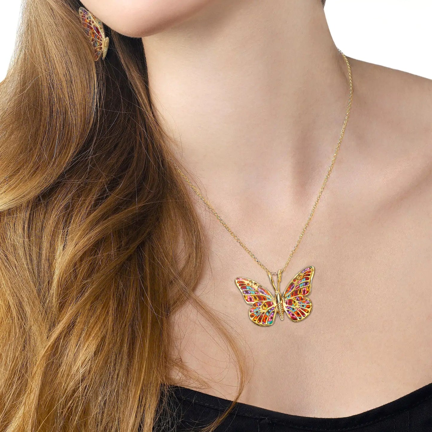 Artisan Gold-Plated Butterfly Charm