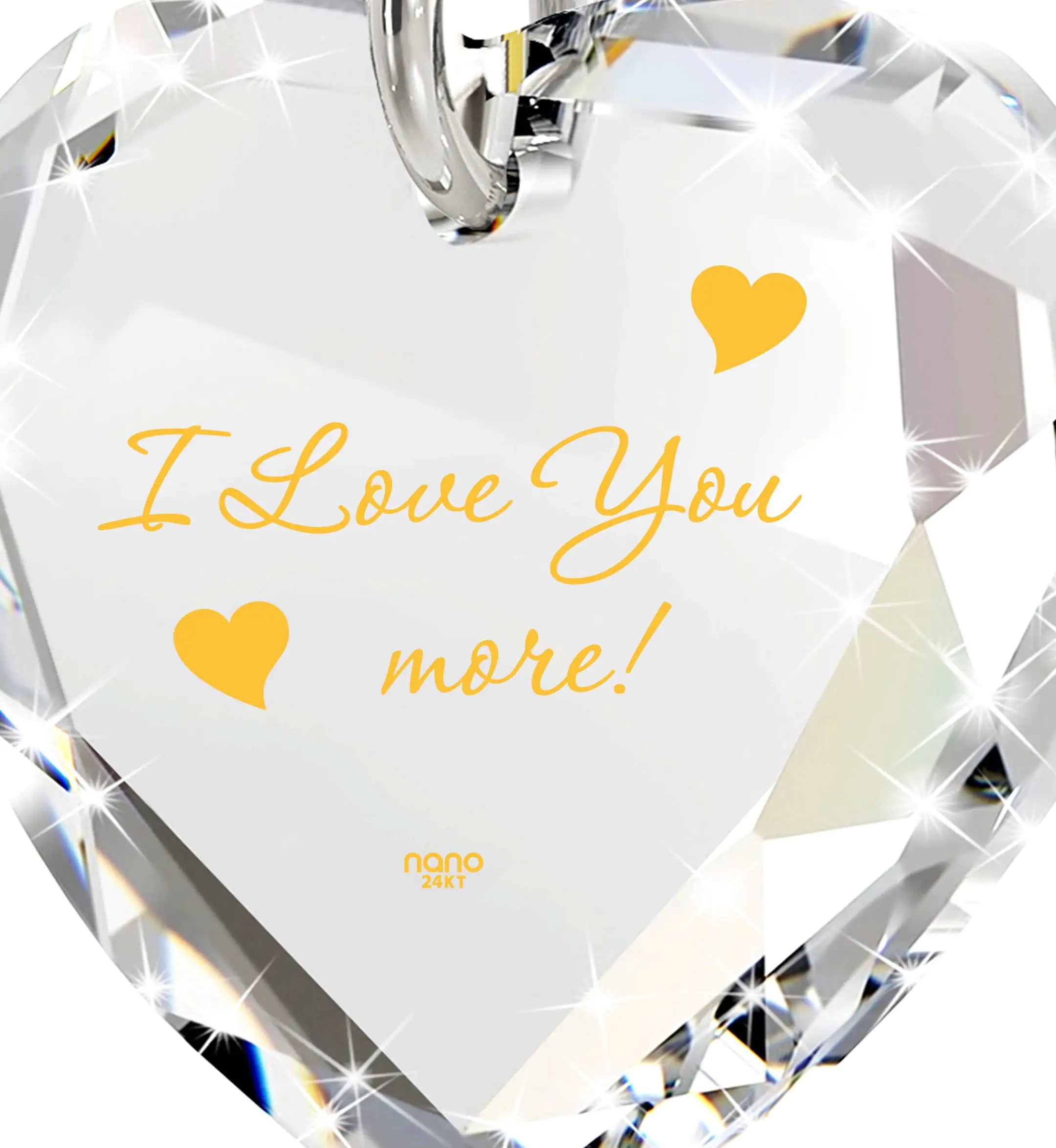 24k Gold Love More Heart Jewelry Set