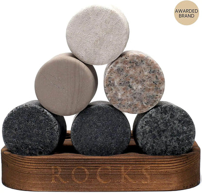 Elite Whiskey Experience Set - Stones &amp; Spiral Glass