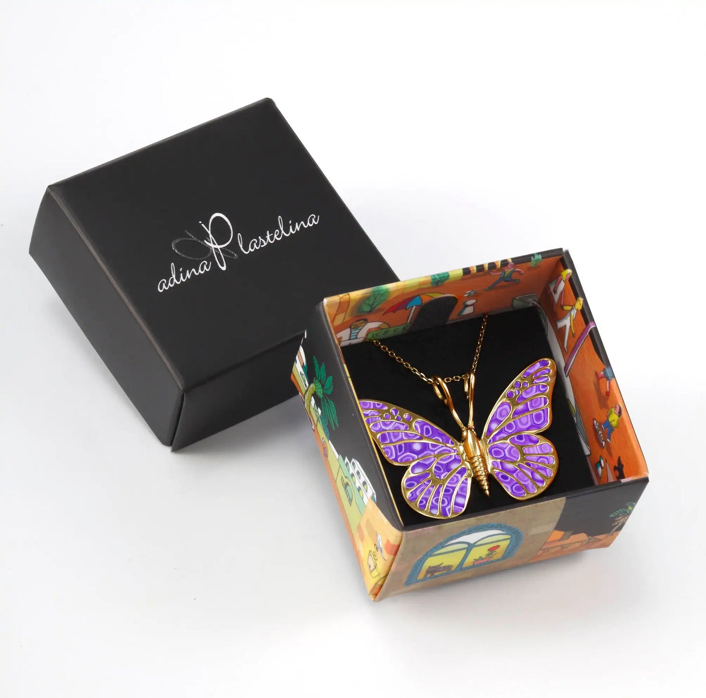 Artisan Gold-Plated Butterfly Charm