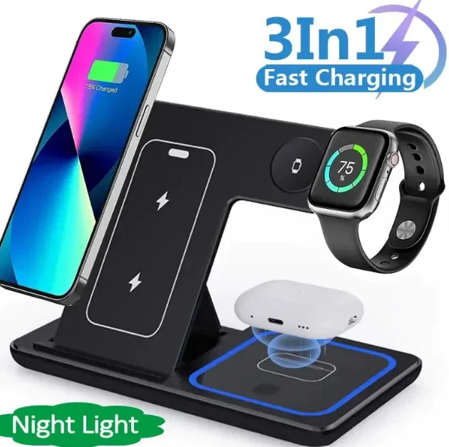 15W Triple-Device LED Quick Charge Hub