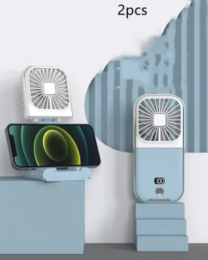 Compact Dual-Mode Cooling Fan, USB Charged