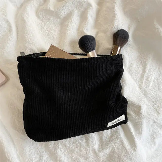 Chic Corduroy Cosmetic Case