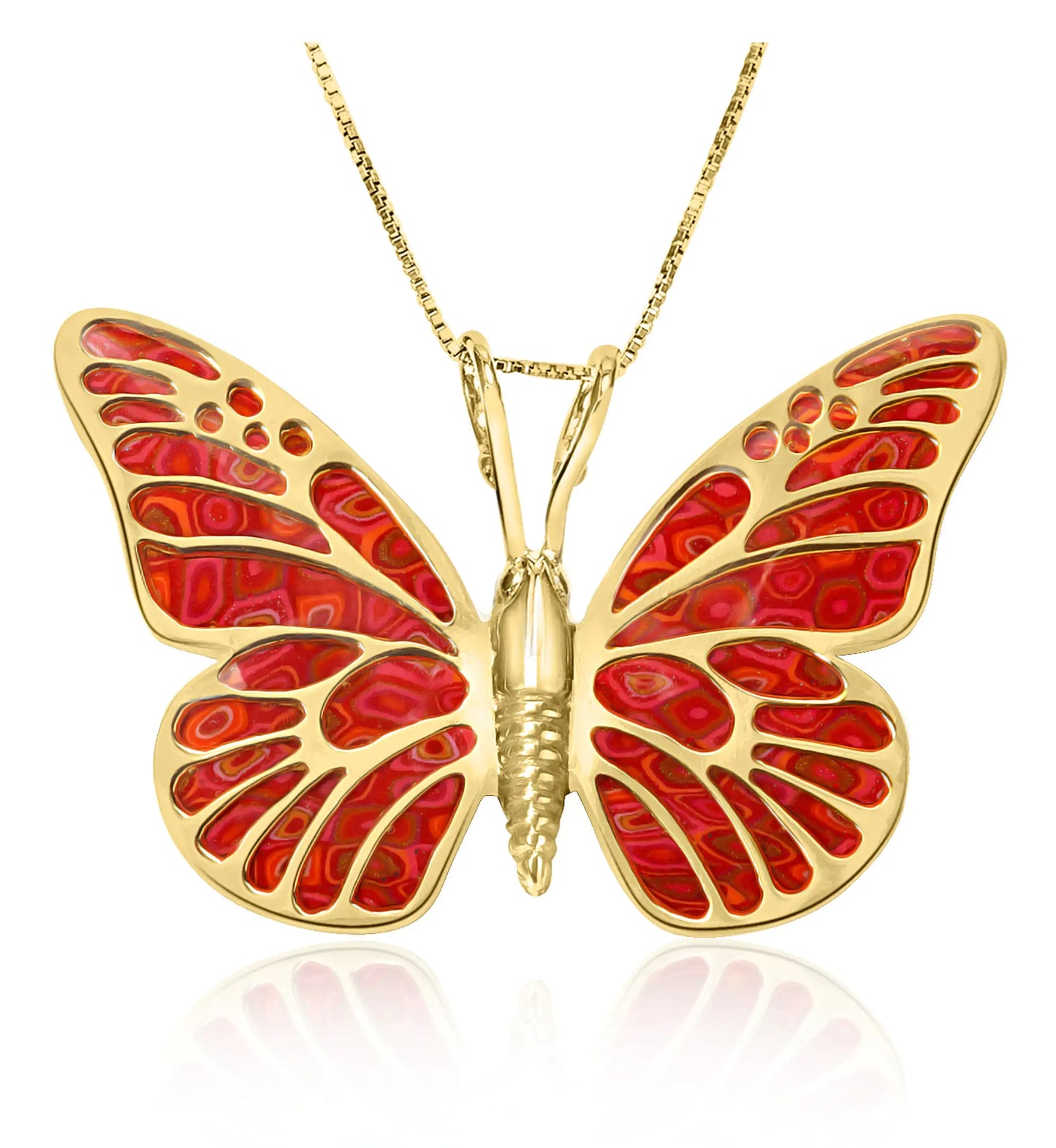Artisan Gold-Plated Butterfly Charm